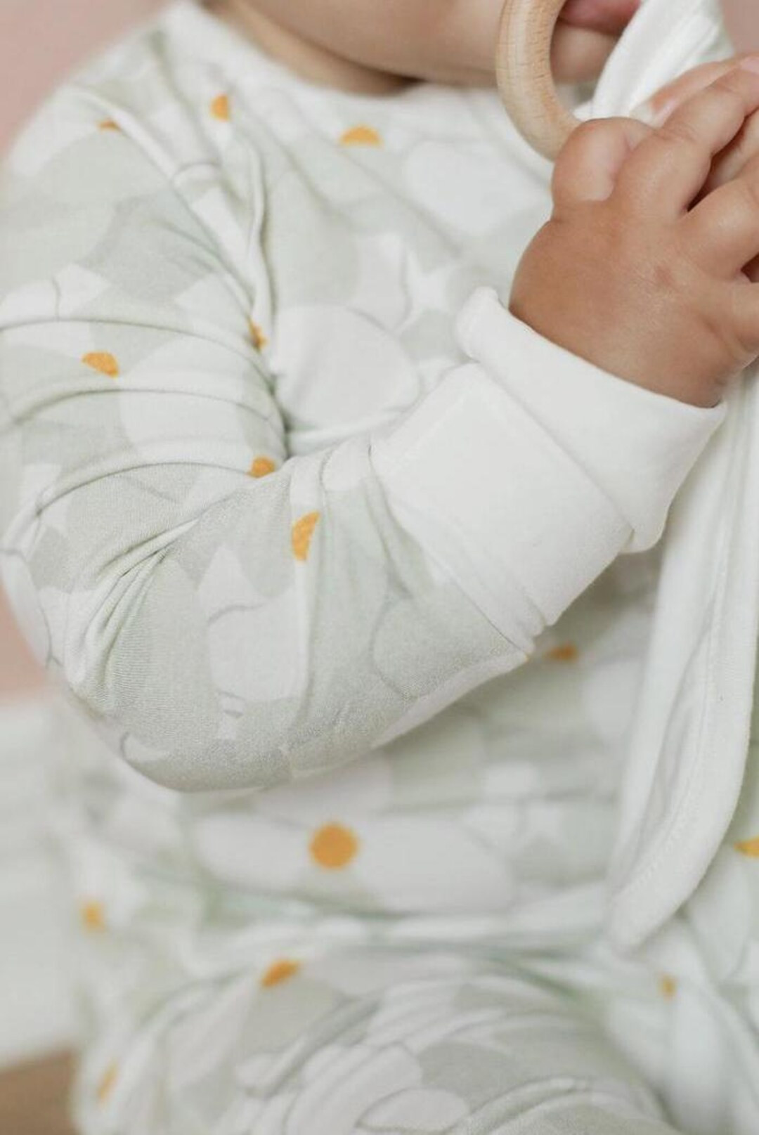 Lily of the Valley Flower Girl Pjs Bamboo Convertible Zippy Romper for Baby Girls Soft Newborn Ba... | Etsy (US)