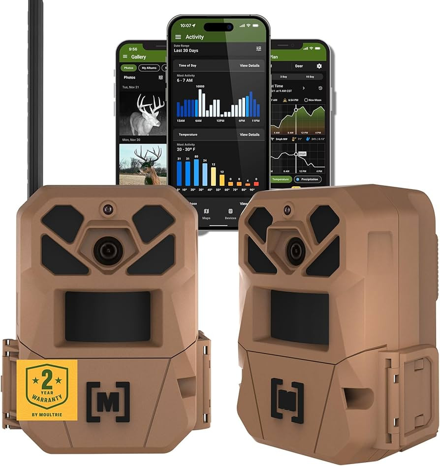 Moultrie Edge 3 Cellular Trail Camera - 2 Pack - 40MP HD Photo Capture - 1080p Low-Glow Flash - G... | Amazon (US)