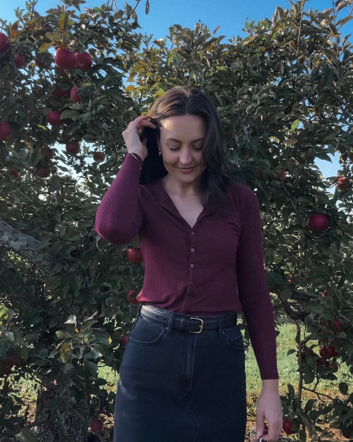 Fall outfit🤍

Apple picking denim skirt Pinterest girl aesthetic inspo

#LTKstyletip #LTKcanada