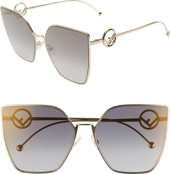 F is Fendi 63mm Oversized Sunglasses | Nordstrom Rack