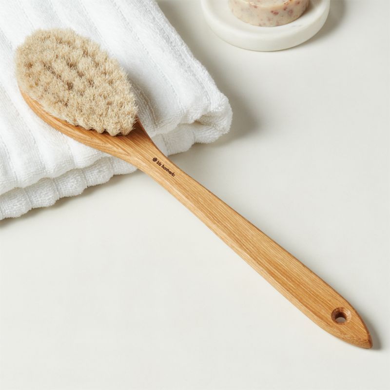 Iris Hantverk Bath Body Brush with Handle + Reviews | CB2 | CB2