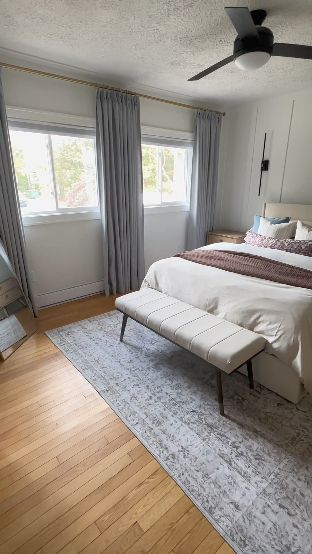 The stunning @twopagecurtains have arrived and are installed. They look absolutely stunning. Do you agree a third panel between the two windows was the right move?

I have these curtains throughout my home and love them so much. Use my code MEGANDAUPHINEE to save 26% off your order 🎉 these are in the shade Winter Sky, triple pleat with memory training 


Neutral bedroom renovation neutral and blue bedroom decor and bedding 

#LTKhome #LTKcanada