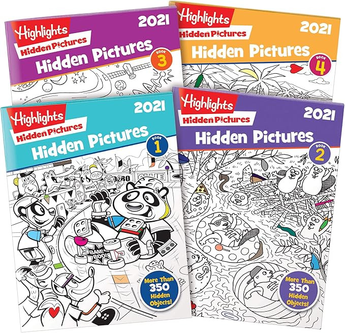 Highlights Hidden Pictures 2021 4-Book Set | Amazon (US)