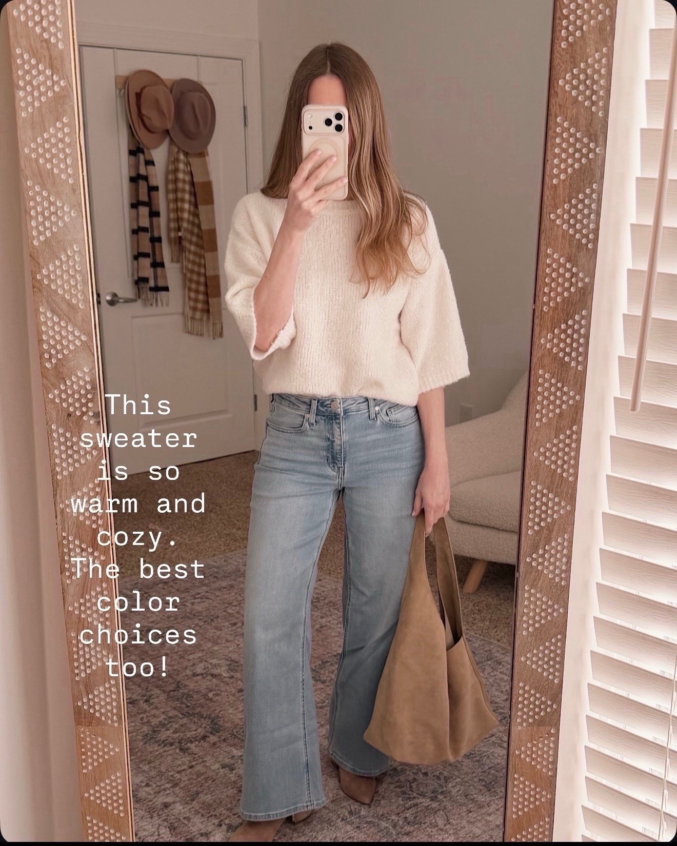This sweater is so cozy and warm but still looks put together.

short sleeve sweater women, cozy knit sweater, spring sweaters, casual outfit ideas, women over 40 style, everyday outfits, neutral outfits, lightweight sweater, casual chic style, capsule wardrobe staples, transitional outfits, affordable fashion finds

#LTKOver40 #LTKSeasonal #LTKMothersDay