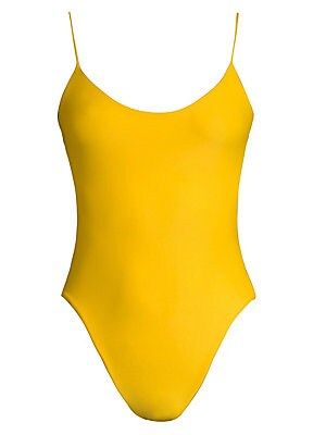 Wildfox Women's Gia One-Piece Swimsuit - Yellow - Size Large | Saks Fifth Avenue