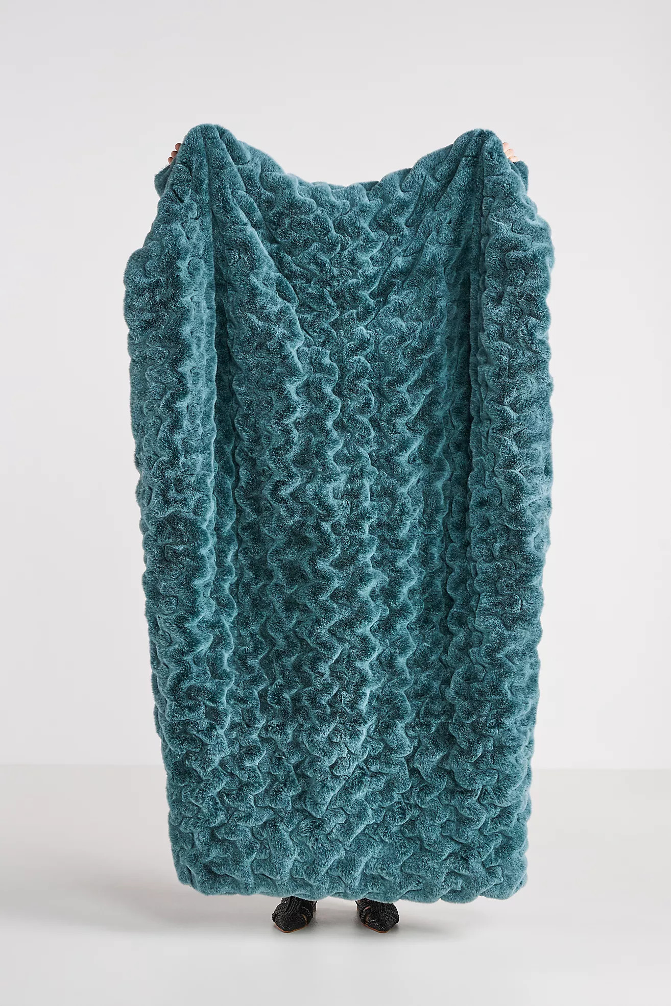 Luxe Faux Fur Throw Blanket | Anthropologie (US)