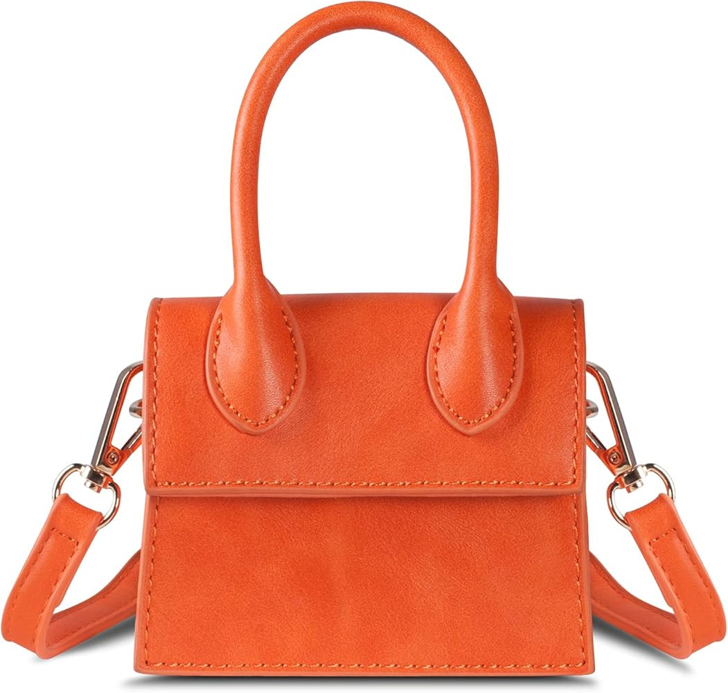 NIUEIMEE Mini Purse for Women Girls Top Handle Clutch Handbag Crossbody Bags | Amazon (US)