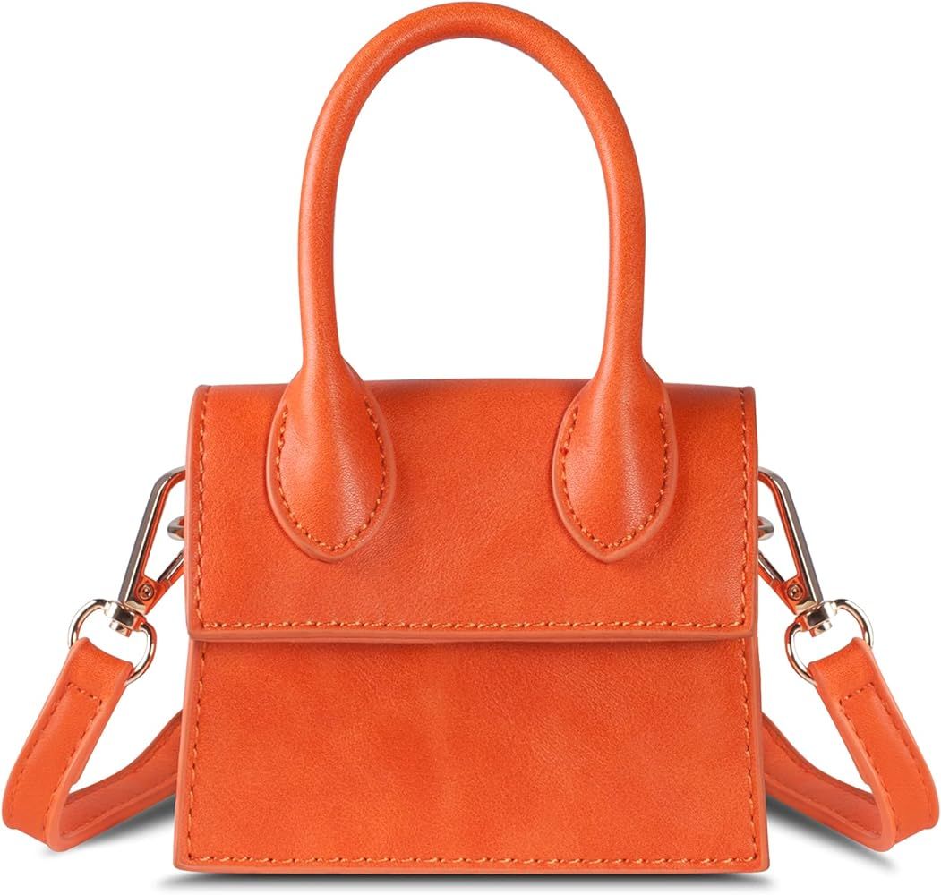 NIUEIMEE Mini Purse for Women Girls Top Handle Clutch Handbag Crossbody Bags | Amazon (US)