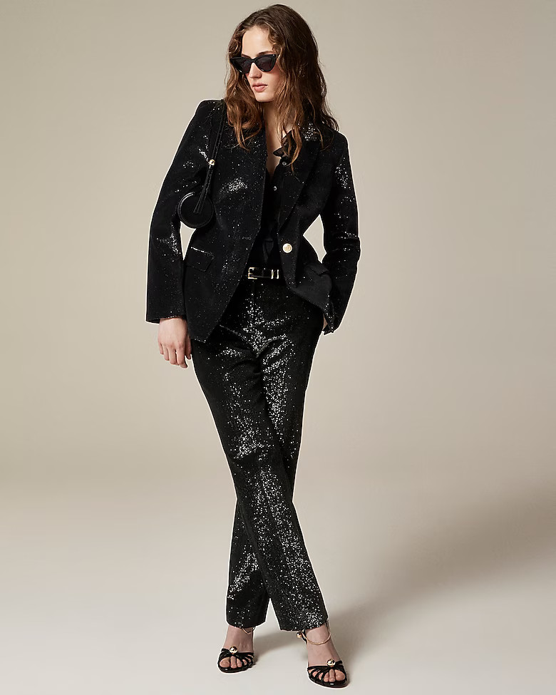 Collection straight-leg pant in metallic corduroy | J. Crew US