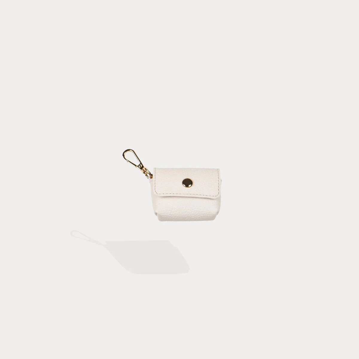 Avery AirPods Clip-On Pouch - Ivory/Gold | Bandolier