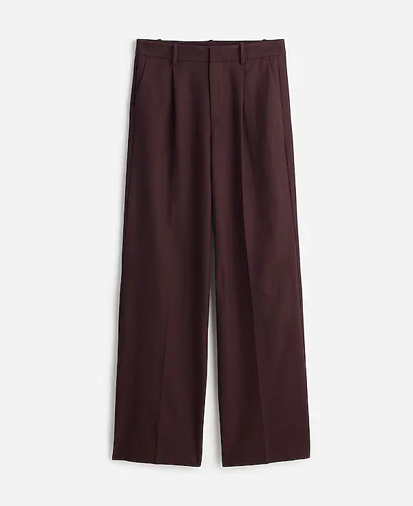 Petite Slouchy Straight Pants in Drapey Twill | Madewell | Madewell