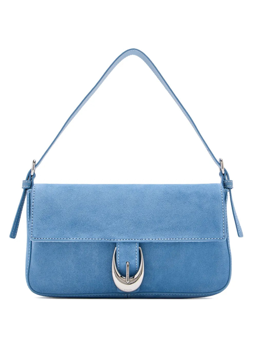 STAUD Harlow suede shoulder bag - Blue | Farfetch Global