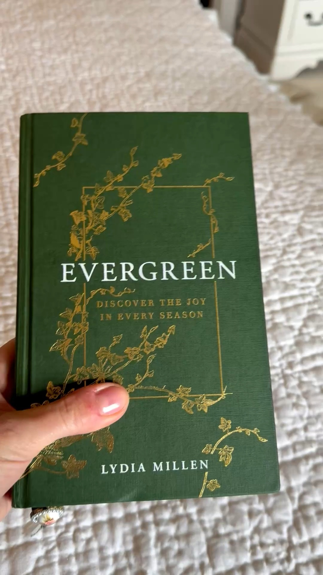 Evergreen: Discover the Joy in Every Season by Lydia Elise Millen reads like the literary equivalent of a beautifully curated home — every page arranged with intention, warmth, and purpose. Structured across the four seasons, Lydia draws on her own personal journey to encourage readers to slow down and find joy in life's most grounding rituals: the ones any home-lover will recognise — creating atmosphere, tending to your space, and building a life defined not by extravagance, but by peace and presence. It's a book you'll return to again and again, like a favourite corner of your home that always makes you feel exactly like yourself.

#LTKdayinmylife #LTKselfcare