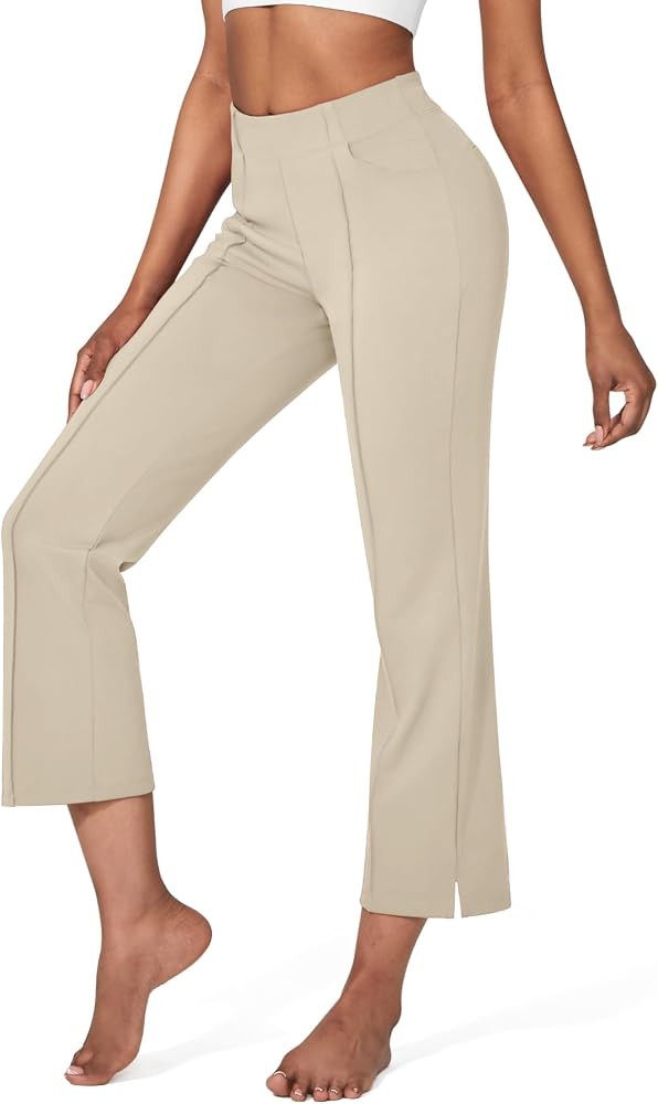 G4Free Flare Yoga Pants Women Ankle Casual Pants with Pockets Strechy Bootcut Wide Leg Dress Pant... | Amazon (US)