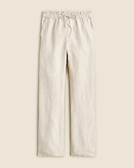Soleil pant in linen | J. Crew US