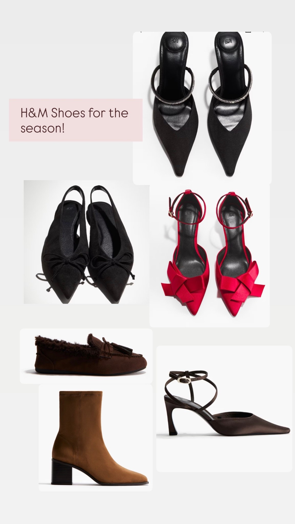 H&M shoes for the whole season. Black Friday deals. Shoes you will wear year after year because they have a classic touch  

#LTKgrwm #LTKHoliday #LTKCyberWeek