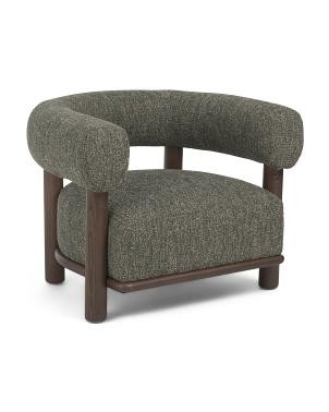 37.75x28 Lars Solid Ash Wood Frame  Accent Chair | TJ Maxx