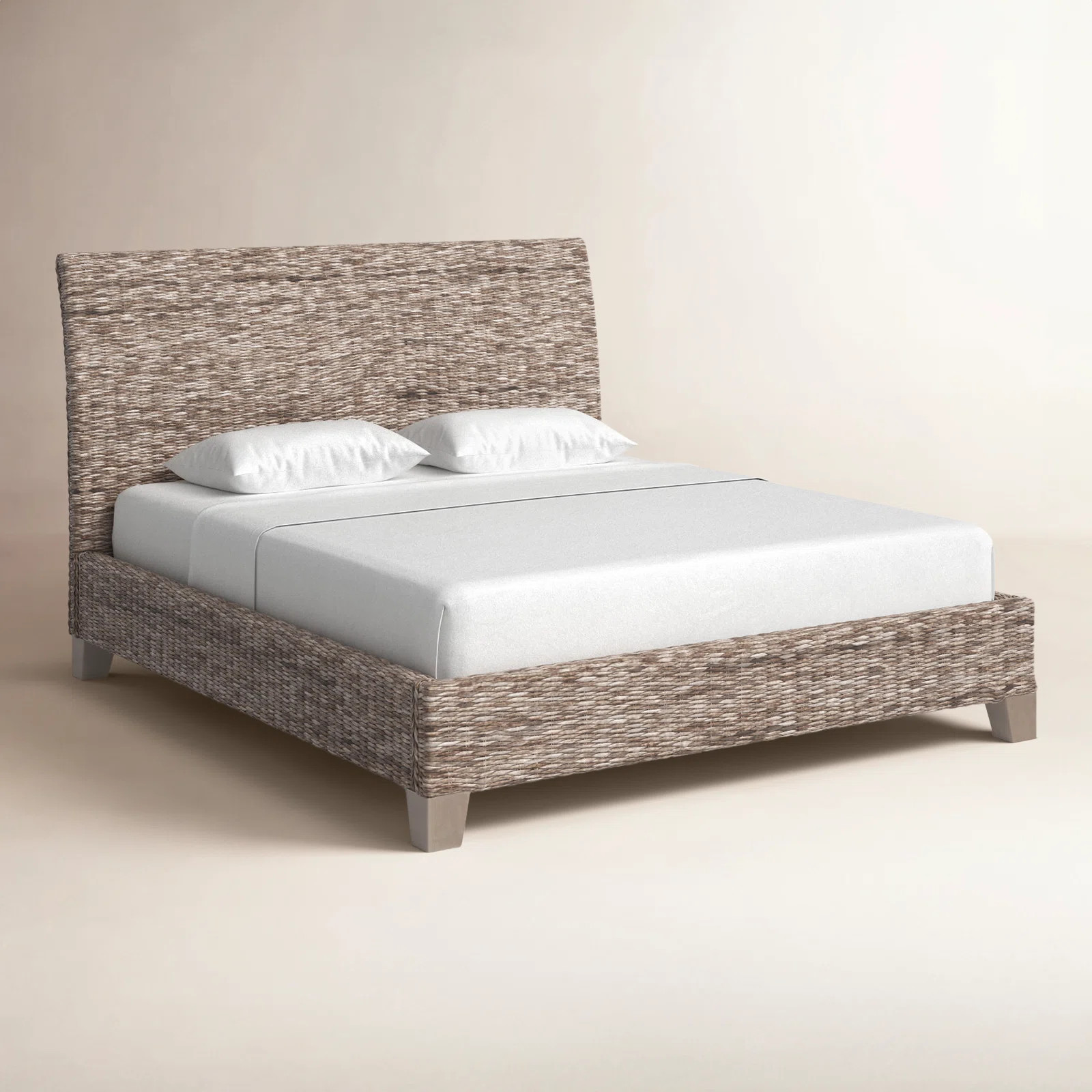 Lizzie Woven Sleigh Bed | Birch Lane