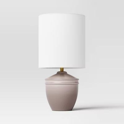 Mini Ceramic Table Lamp Gray - Threshold™ | Target
