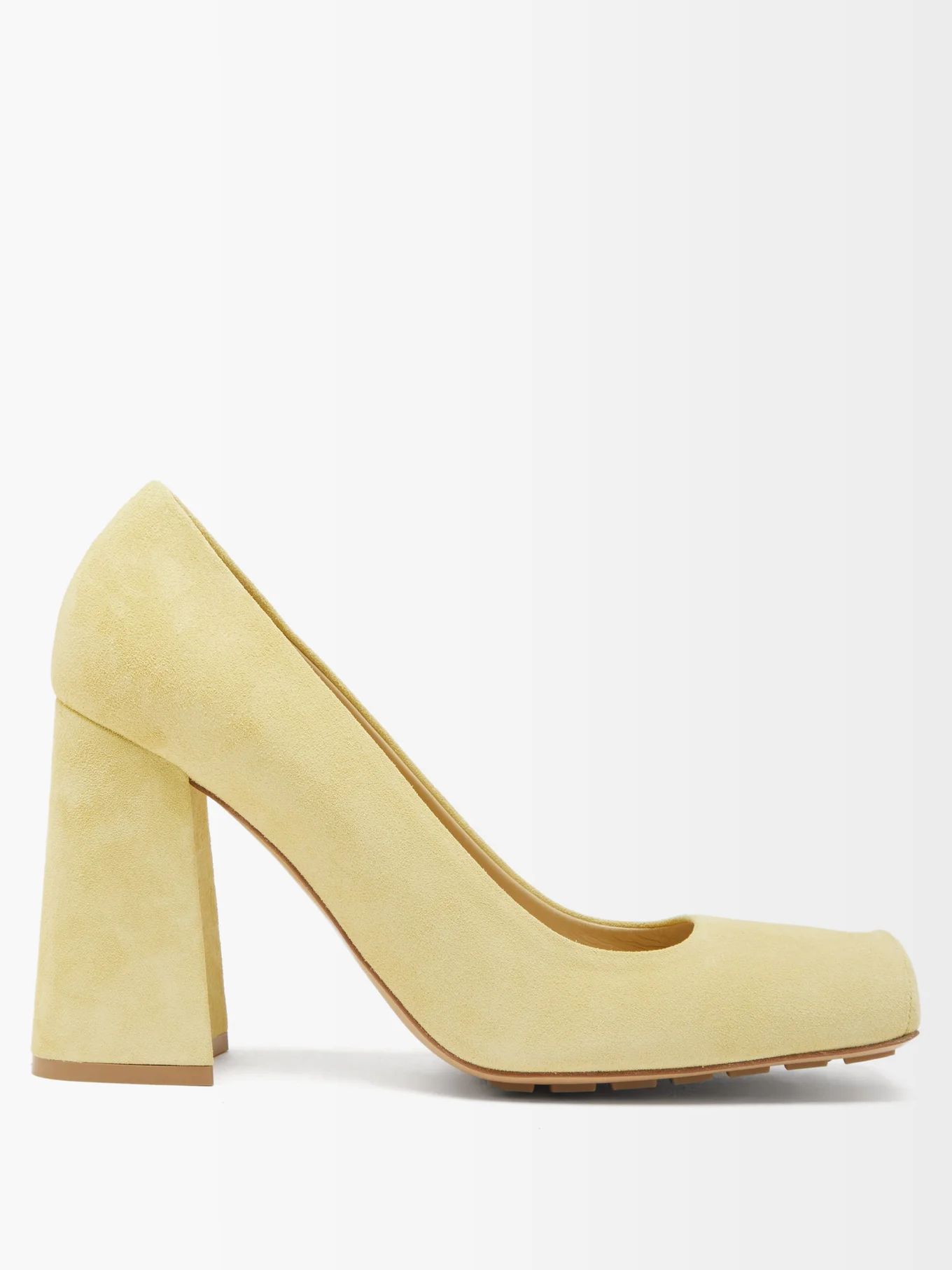 Tower square-toe suede pumps | Matches (US)