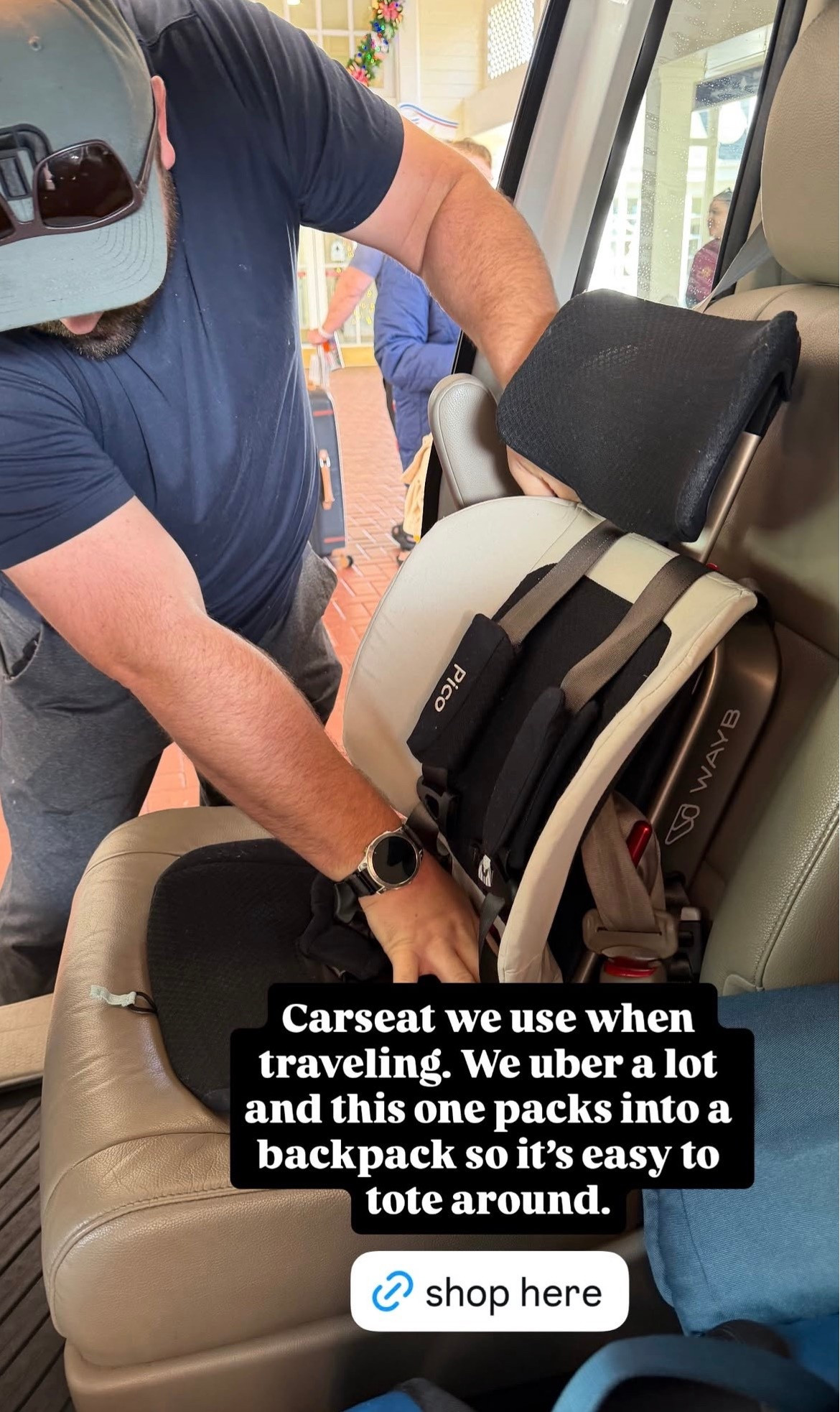 Car seat we had when traveling! We uber a lot and this one packs into a backpack so it’s easy to tote around.

#LTKmomlife #LTKBaby #LTKTravel
