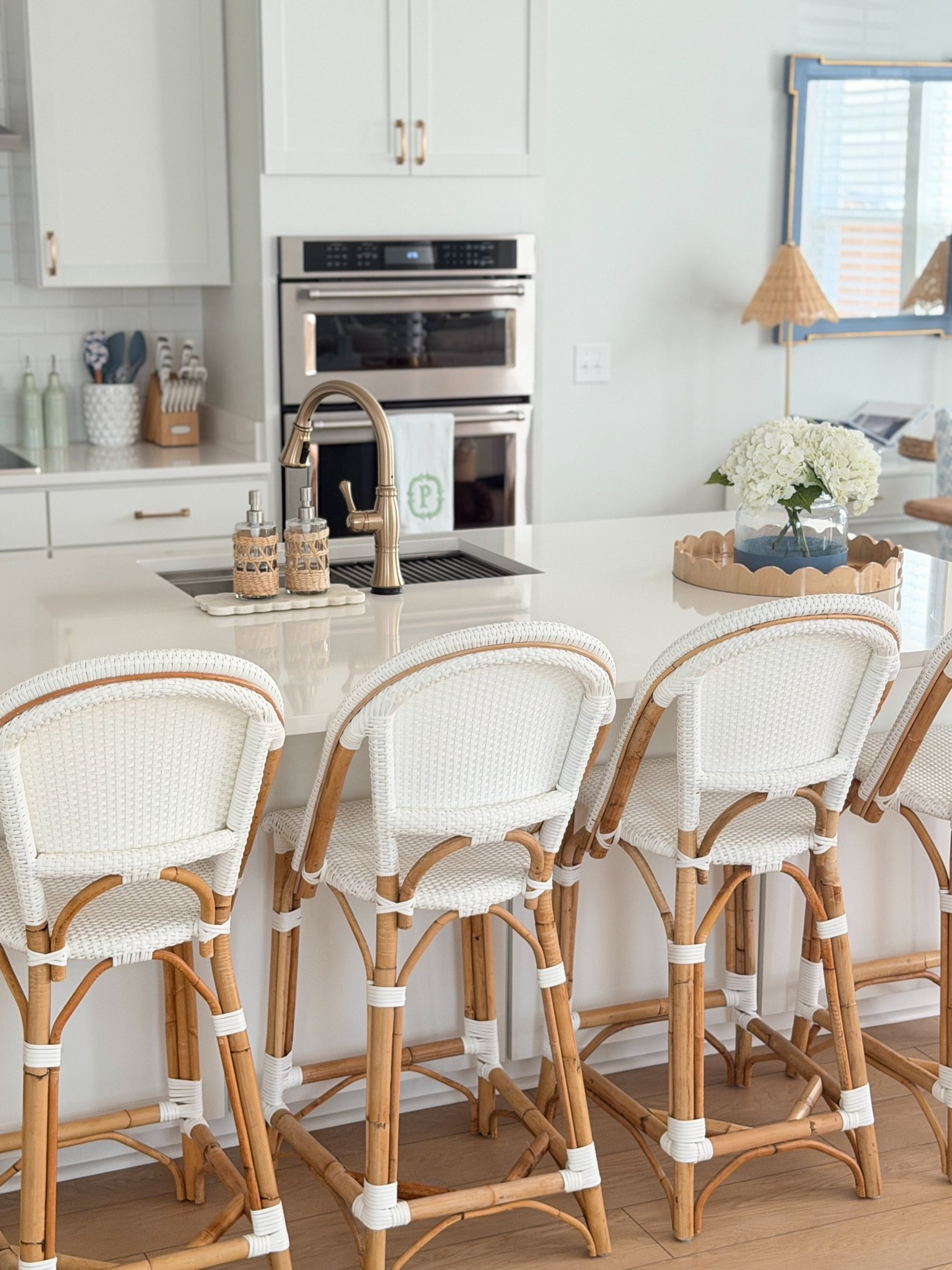 White kitchen counter styling ideas 

Rattan counter stools, Serena and Lily style, coastal kitchen, how to style kitchen counters, kitchen counter decor

#LTKHome