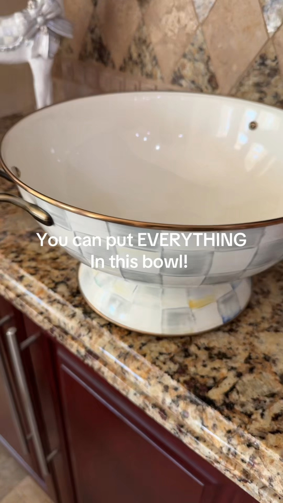 MacKenzie-Childs Everything Bowl | aesthetic serving bowl for hosting, kitchen decor must-have, statement tableware piece @QVC 

#LTKSaleAlert #LTKMothersDay #LTKHome