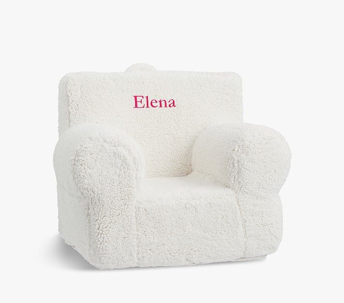 Anywhere Chair®, Cream Sherpa Slipcover Only | Pottery Barn Kids