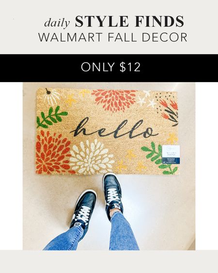 Fall Home Decor: Walmart Fall Decor under $25, Fall Hello Door Mat only $12, #FallDecor #Walmart #WalmartFallDecor #WalmartHome #HomeDecor #FallTrends2023 #nike #nikeairforce1

#LTKshoecrush #LTKHalloween #LTKhome