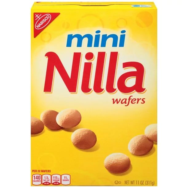 Nilla Wafers Mini Vanilla Wafer Cookies, 11 oz Box | Walmart (US)