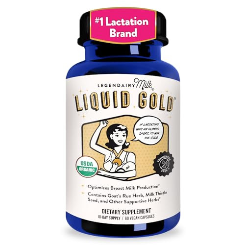 Legendairy Milk Liquid Gold Lactation Support | Lactation Supplement with Organic Goats Rue, Milk Thistle, Shatavari, Fennel, Alfalfa & Anise | Breastfeeding Supplements, 1 Pack | Amazon (US)