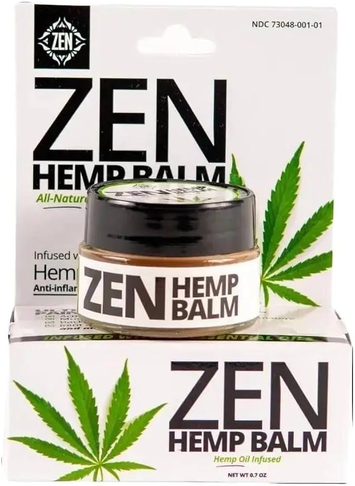 ZEN Hemp Balm for Relief, Hemp Oil Extract for Joints, Back, Neck and Elbows, Hemp Infused Topica... | Amazon (US)
