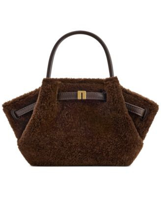 Jw Pei Hana Small Top Handle Tote Handbag - Dark Brown | Macy's