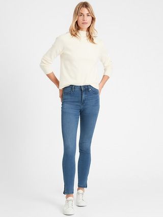 High-Rise Legging Jean with Ankle Zips | Banana Republic (US)