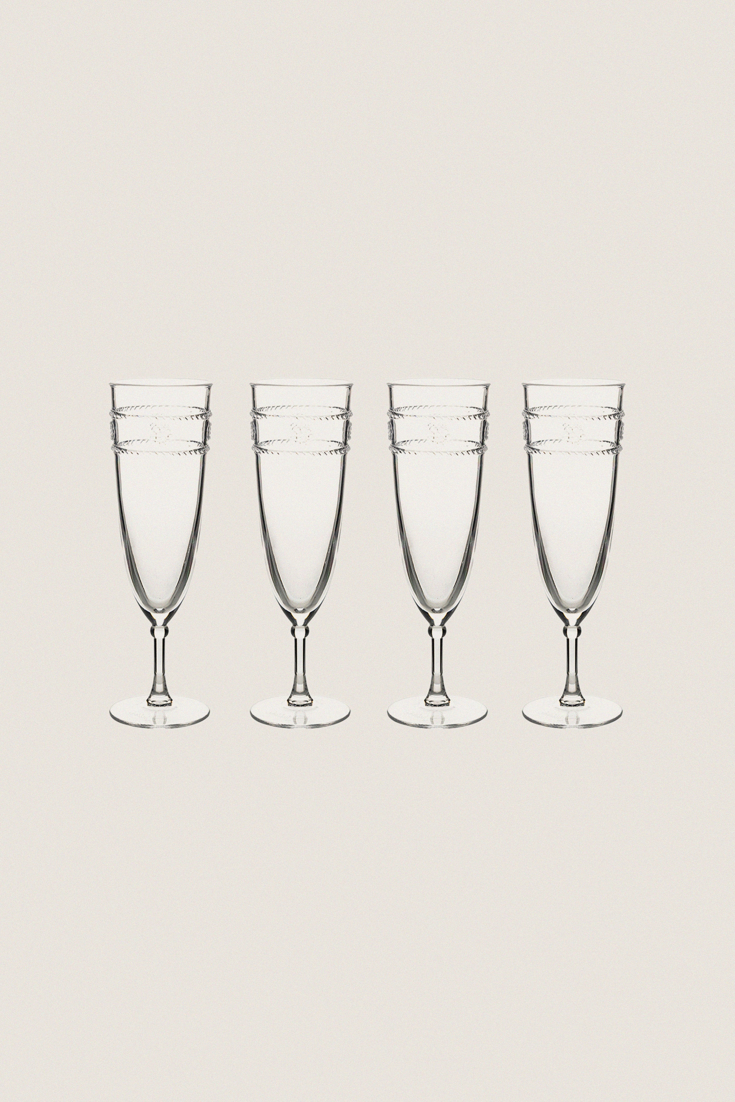 Isabella Acrylic Flute Set of 4 | Tuckernuck (US)