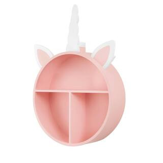 StyleWell Kids Unicorn Pastel Pink Wall Shelf | The Home Depot