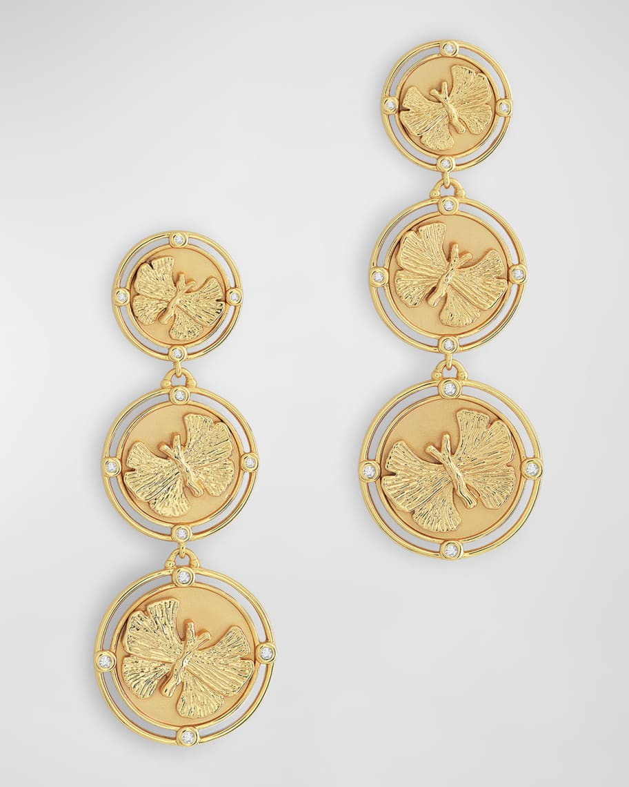Butterfly Coin Drop Earrings | Neiman Marcus