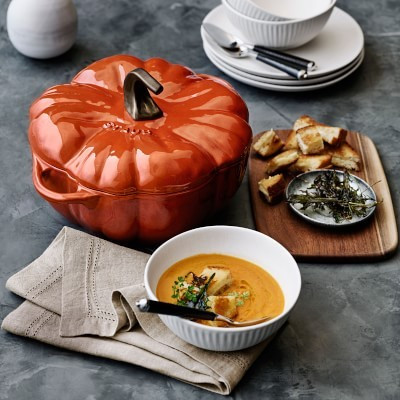 Staub Ceramic Stoneware Pumpkin Cocotte | Williams-Sonoma