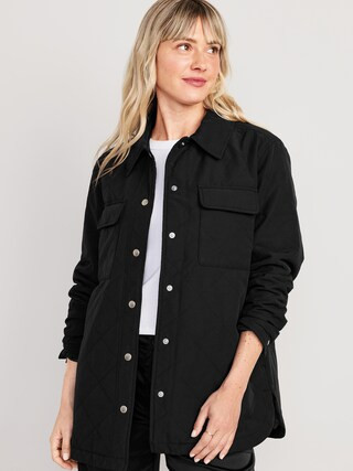 Quilted Utility Shacket for Women | Old Navy (US)