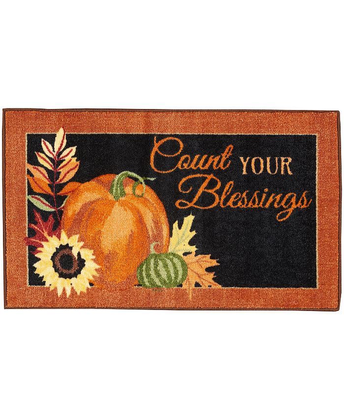 Nourison Welcome Fall Accent Décor Accent Rug 18x30 & Reviews - Home - Macy's | Macys (US)