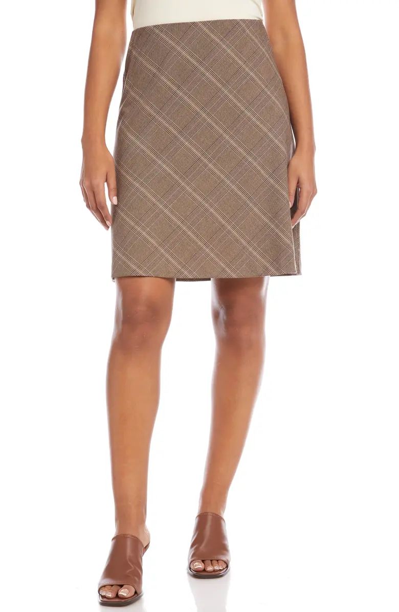 Karen Kane Plaid A-Line Skirt | Nordstrom | Nordstrom