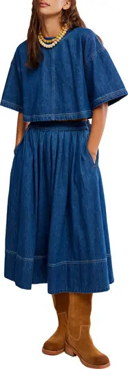 Westley Denim Crop Top & Skirt | Nordstrom