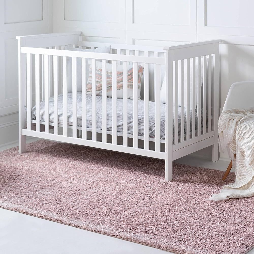 Rugs.com Soft Solid Shag Collection Area Rug – 2x3 Pink Shag Rug Perfect for Entryways, Kitchen... | Amazon (US)