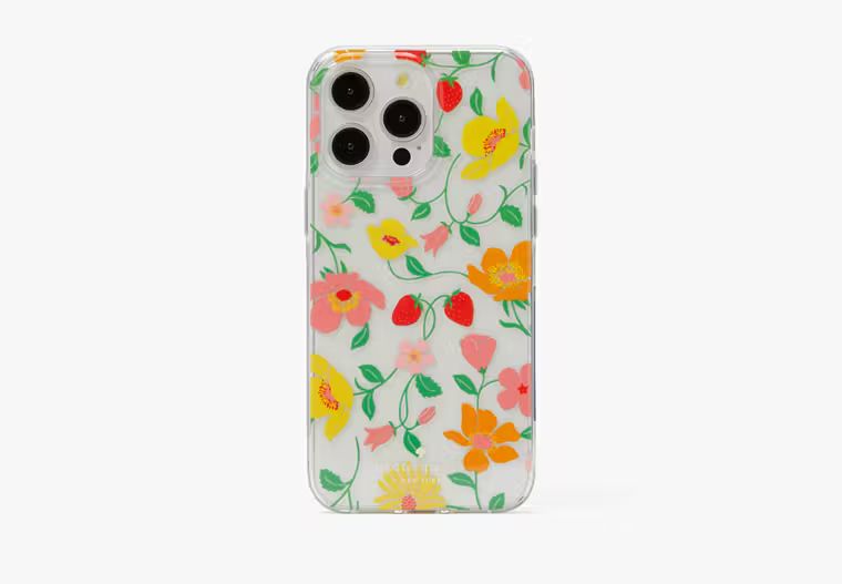 Strawberry Garden Stability Ring And Case iPhone 15 Pro Max | Kate Spade Outlet