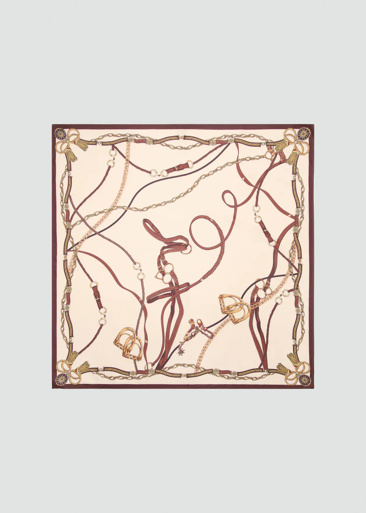 Chain-print scarf - Women | MANGO USA | Mango (US/MX/AU)