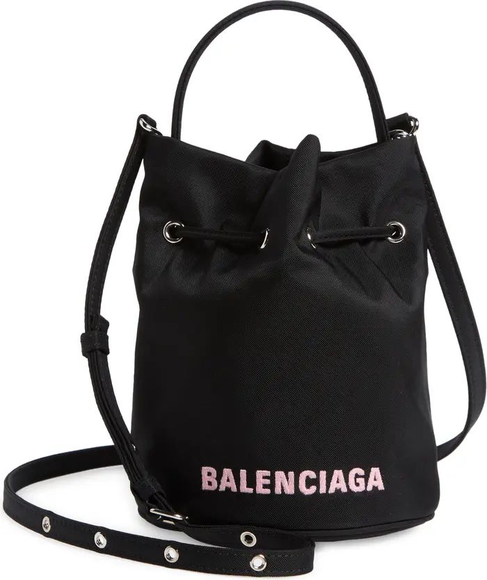 Balenciaga Extra Small Wheel Logo Bucket Bag | Nordstrom | Nordstrom