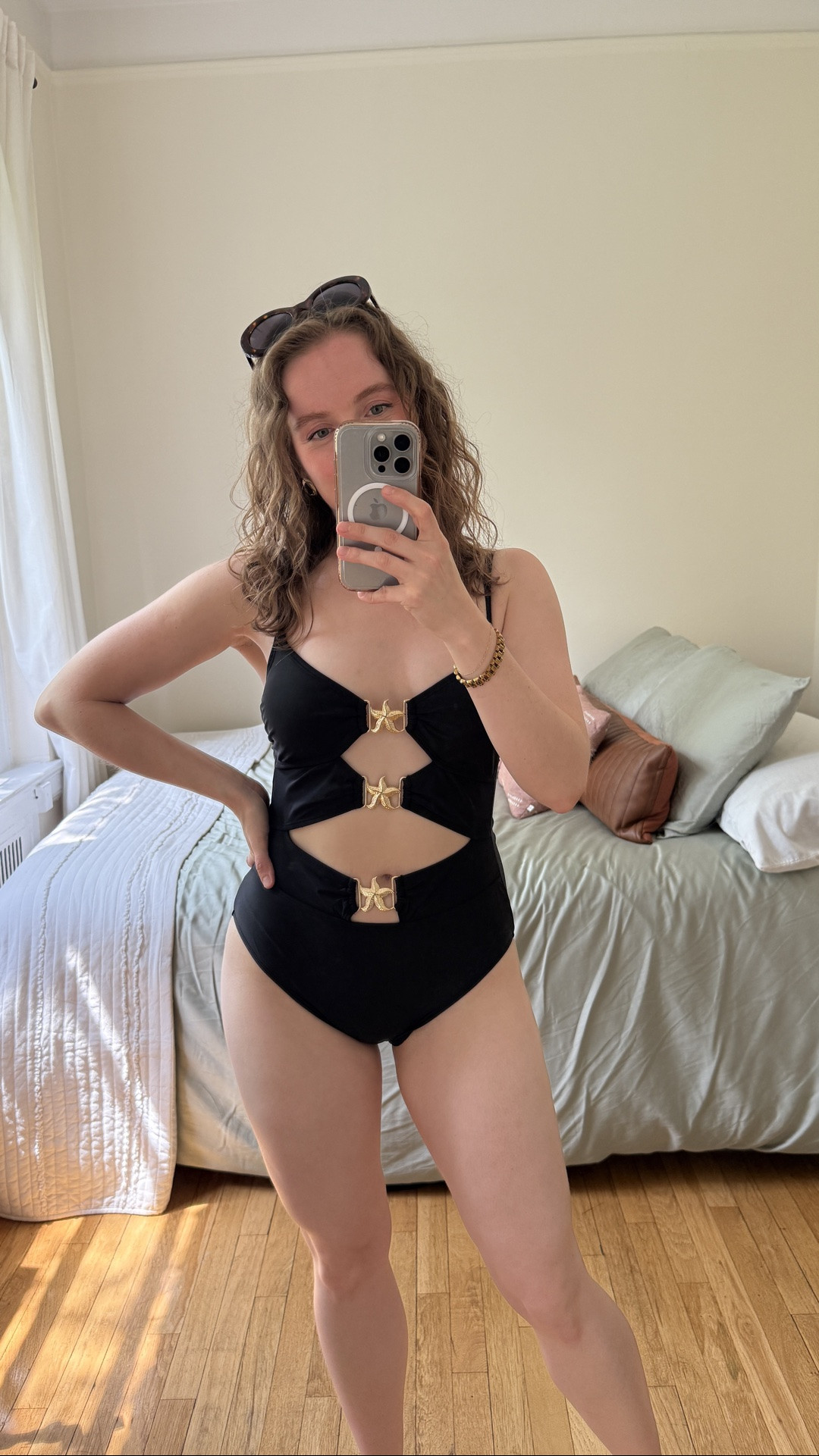 Amazon one piece modest swimsuit. Wearing small. Size up if you’re larger chested.

#LTKSwim