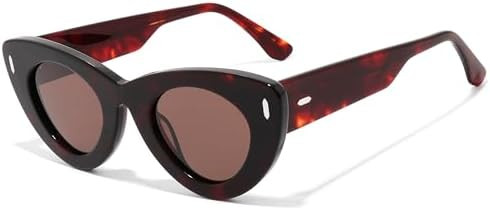 JS2504 Oval Polarized Women's Acetate Sunglasses Cat-Eye | Amazon (US)