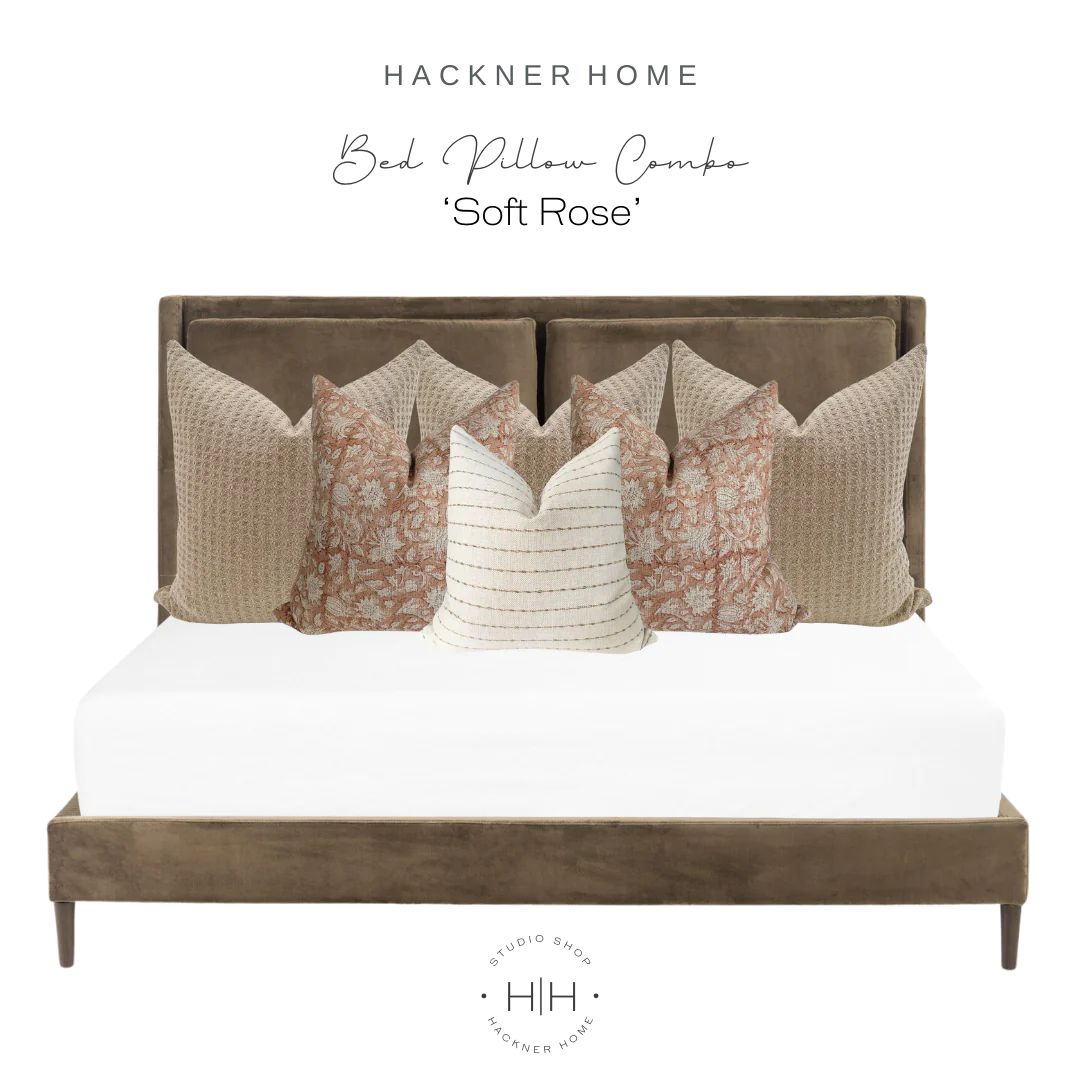 Bed Pillow Combo 'Soft Rose' | Hackner Home (US)