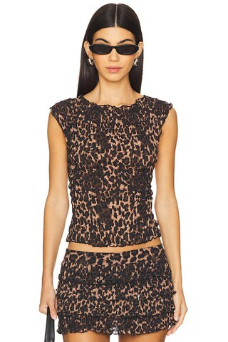 Uno Tie Top in Leopard | Revolve Clothing (Global)